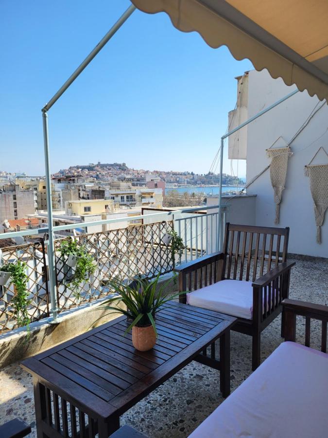 Ferienwohnung Roof Garden-Studio Kavala Exterior foto